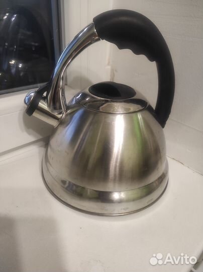 Чайник из нержавейки 2.5 л со свистком