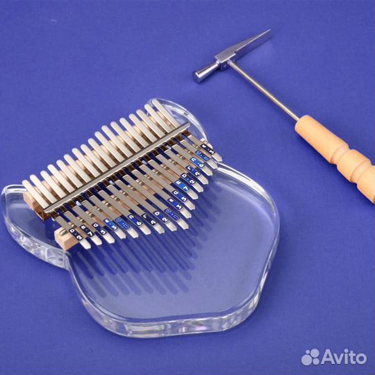 Калимба прозрачная музыкальный инструмент 17 нот