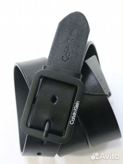 Ремень женский кожаный черный