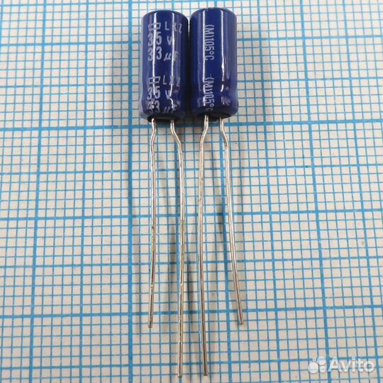 33uF 35v 35v33uF 5x11 LXZ - Электролитический конд