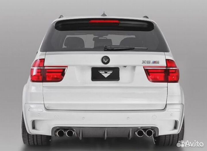 Диффузор карбон vorsteiner на бампер BMW X5M E70