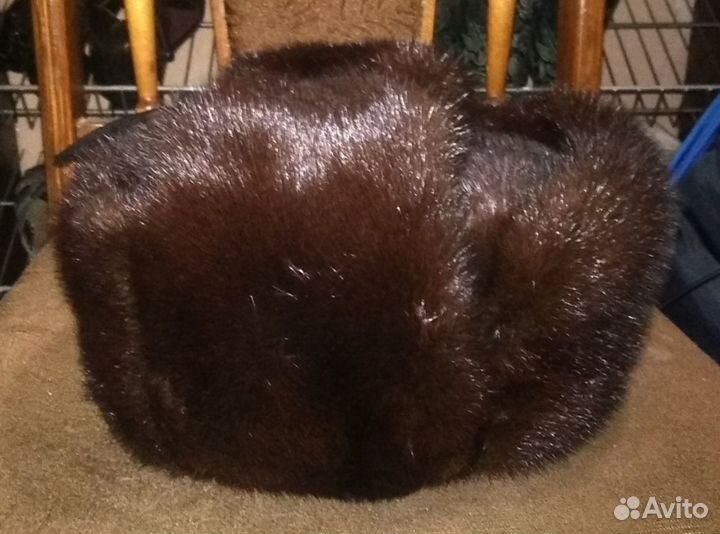 Мужская шапка зимняя норковая большой размер