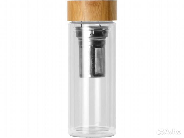 Стеклянный термос с ситечком «Badachu». 320 мл