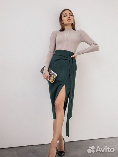 Юбка из эко-замши