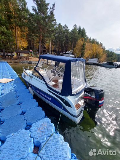 Продам алюминиевый каютный катер+подвесной мотор