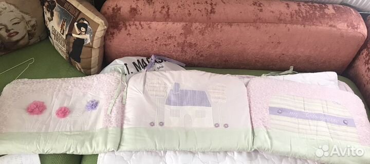 Одеяло, пододеяльник бортики в кроватку Choupette