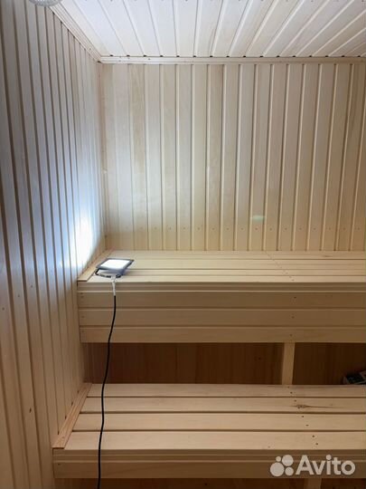 Перевозная баня из бруса 2.3 x 4 м