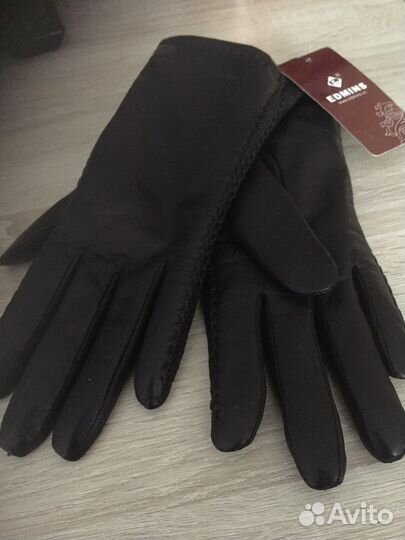 Перчатки зимние кожаные