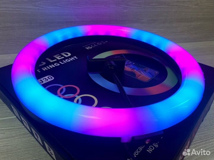 Кольцевая лампа 30 см RGB