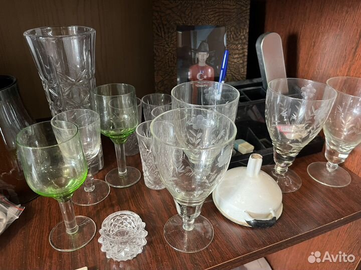 Рюмки стопки стаканы фужеры в наличии