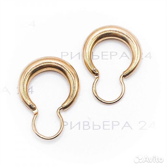 Золотые серьги 583 пробы