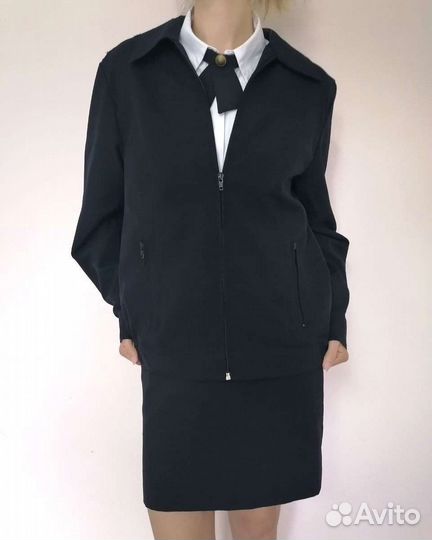 Полицейская форма школьная, китель и юбка-карандаш