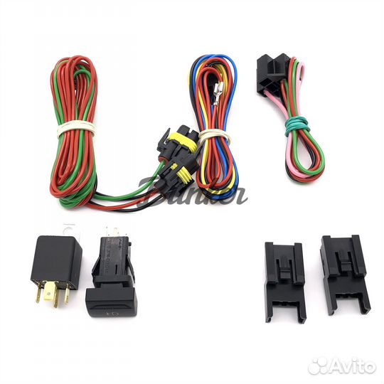 Комплект для подключения птф с кнопкой Лада Приора