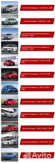 Коврики ворсовые Audi RS6 IV 4G5/C7 2012 - 2018