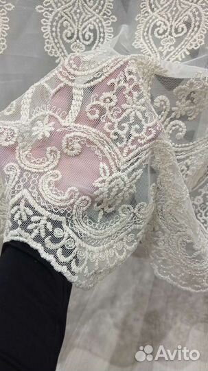 Тюль сетка грек 7м,О.А.Э.сетка вышивка