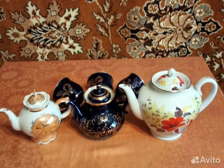 Чайник заварочный Дулево Гжель