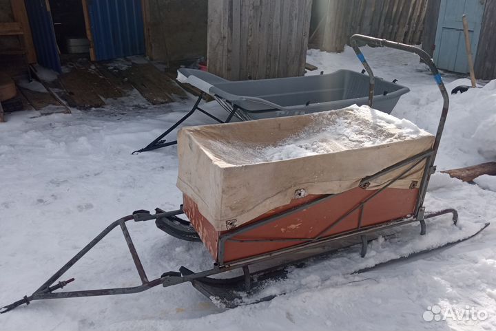 Сани для снегохода бу