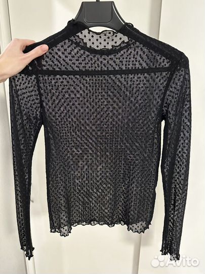 Топ водолазка блуза прозрачная stradivarius