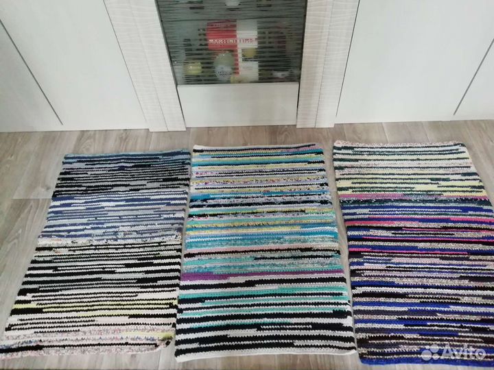 Коврики вязаные крючком на пол