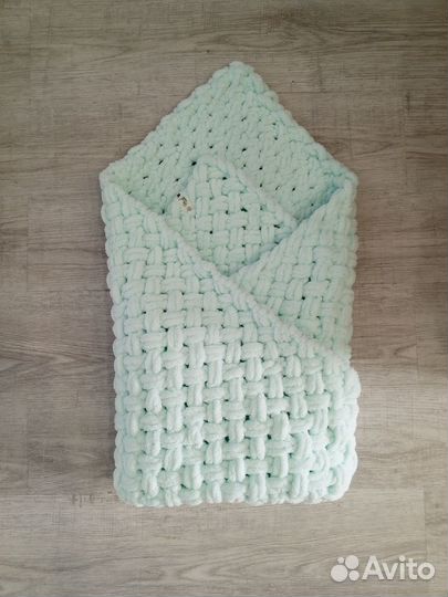 Плед детский вязаный ручная работа