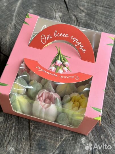 Тюльпаны из зефира