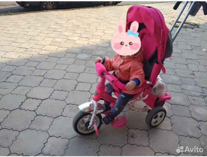 Детский велосипед с ручкой бу