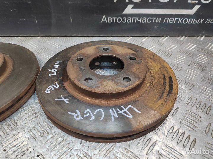 Тормозной диск Mitsubishi Lancer X седан 1.8 4B10