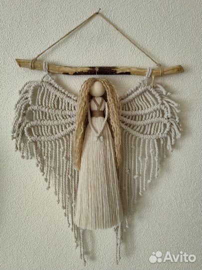 Макраме ангел и брелок