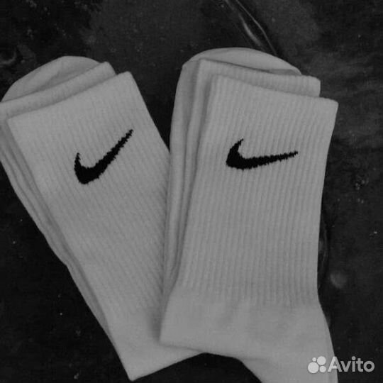 Носки nike высокие белые
