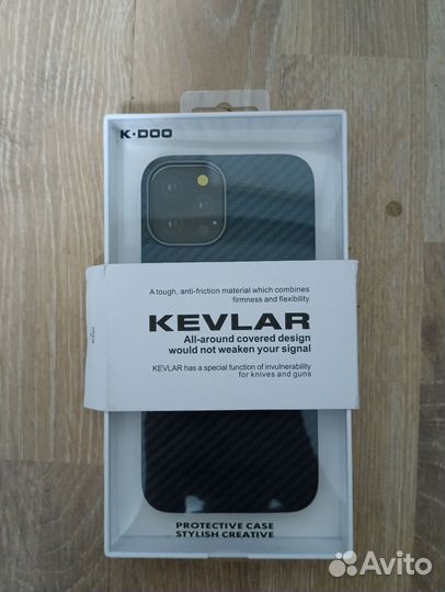Кевларовый чехол K-DOO синий на iPhone 12