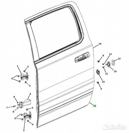 Б/У дверь - Есть дефектn- оригиналnnу нас есть