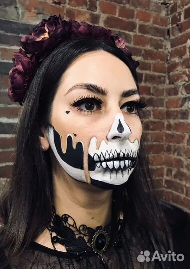 Грим на хэллоуин от профессионального гримера