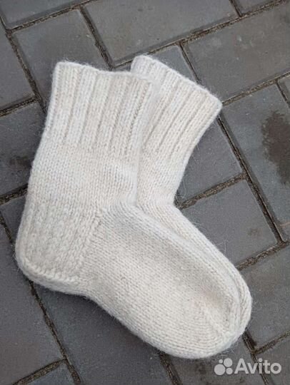 Носки шерстяные вязанные ручная работа