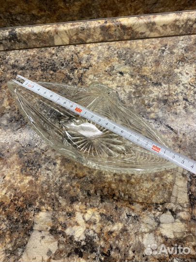 Конфетница хрустальный ладья СССР