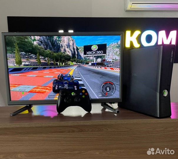Прошитая xbox360 Slim 750GB FreeBoot + игры
