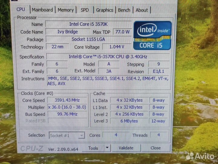 Процессор intel core i5 -3570K на сокет 1155