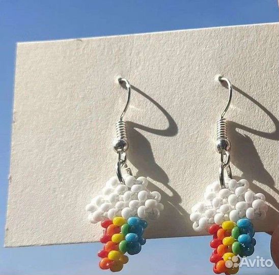 Браслеты, кольца, серьги из бисера