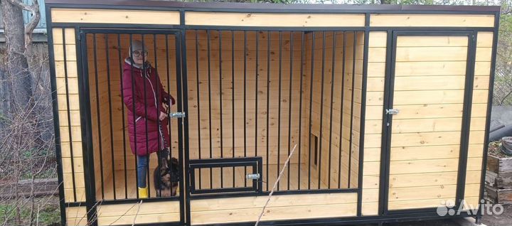 Вольер для собак уличный утепленный