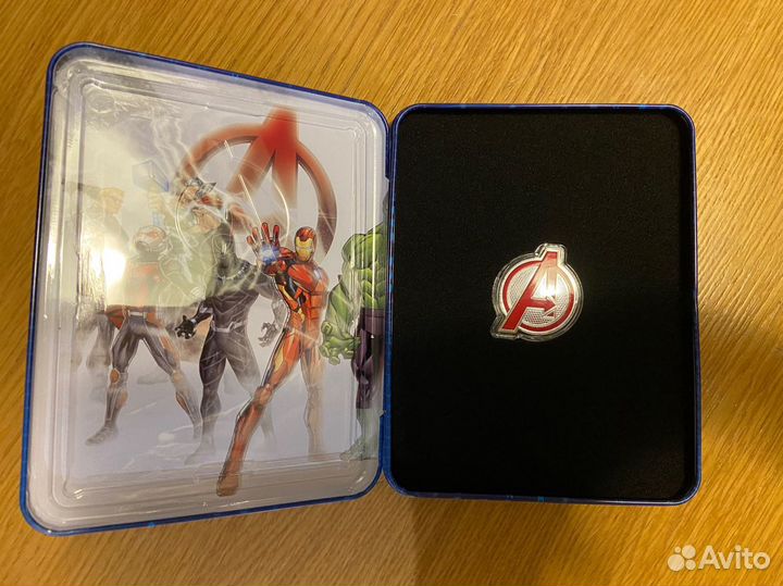 Монета Марвел мстители. Marvel: 2020 1oz Pure Silv