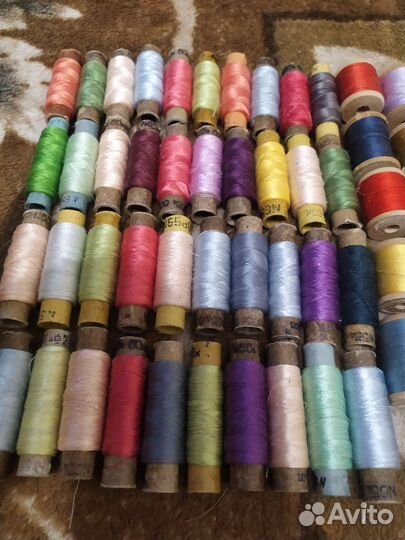 Нитки швейные, шелк, СССР