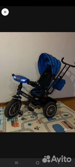 Детский велосипед с родительской ручкой