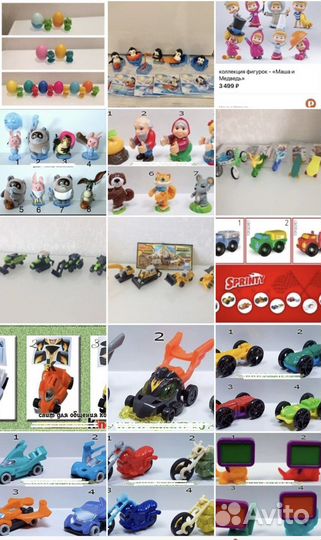 Серии киндер сюрприз