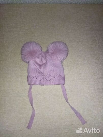 Детская шапка,шлем, капор, размер 42-44