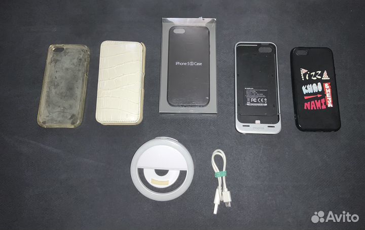 Оригинал на iPhone 5 5s se кожа+бонусы