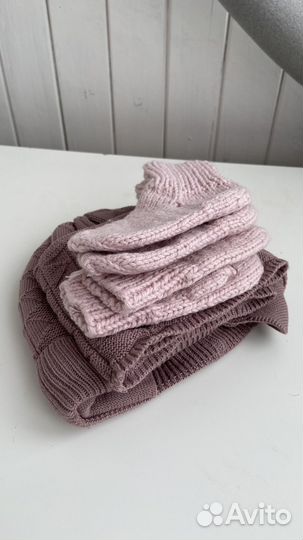 Комплект шапка и шарф, перчатки и носки