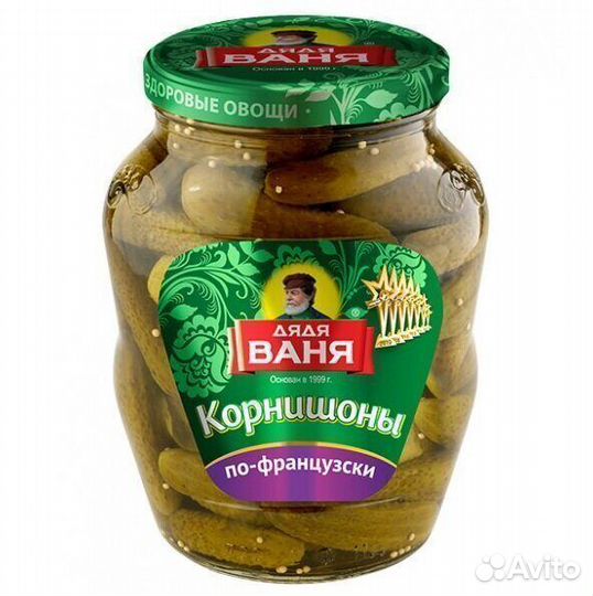 Опт - Корнишоны Дядя Ваня По-французски 680г