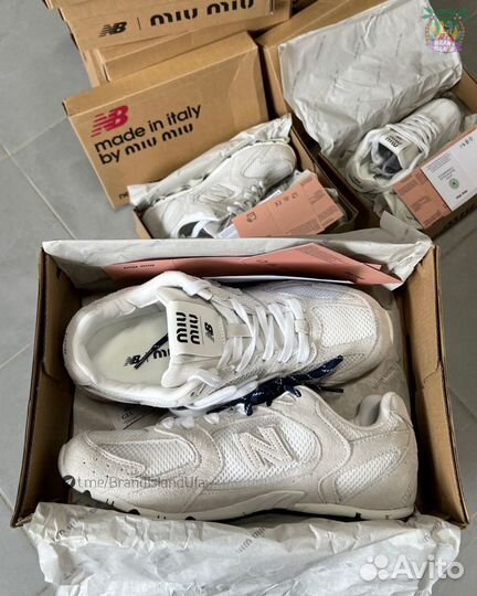 Miu Miu x New Balance 530 - White / Белые