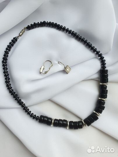 Колье чокер ожерелье серьги браслет