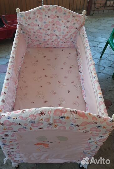 Кроватка манеж с матрасом