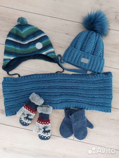 Комплект шапка и шарф для мальчика